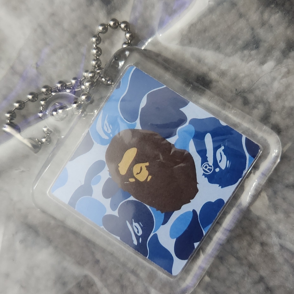 Bape ABC Camo Blue Keychain